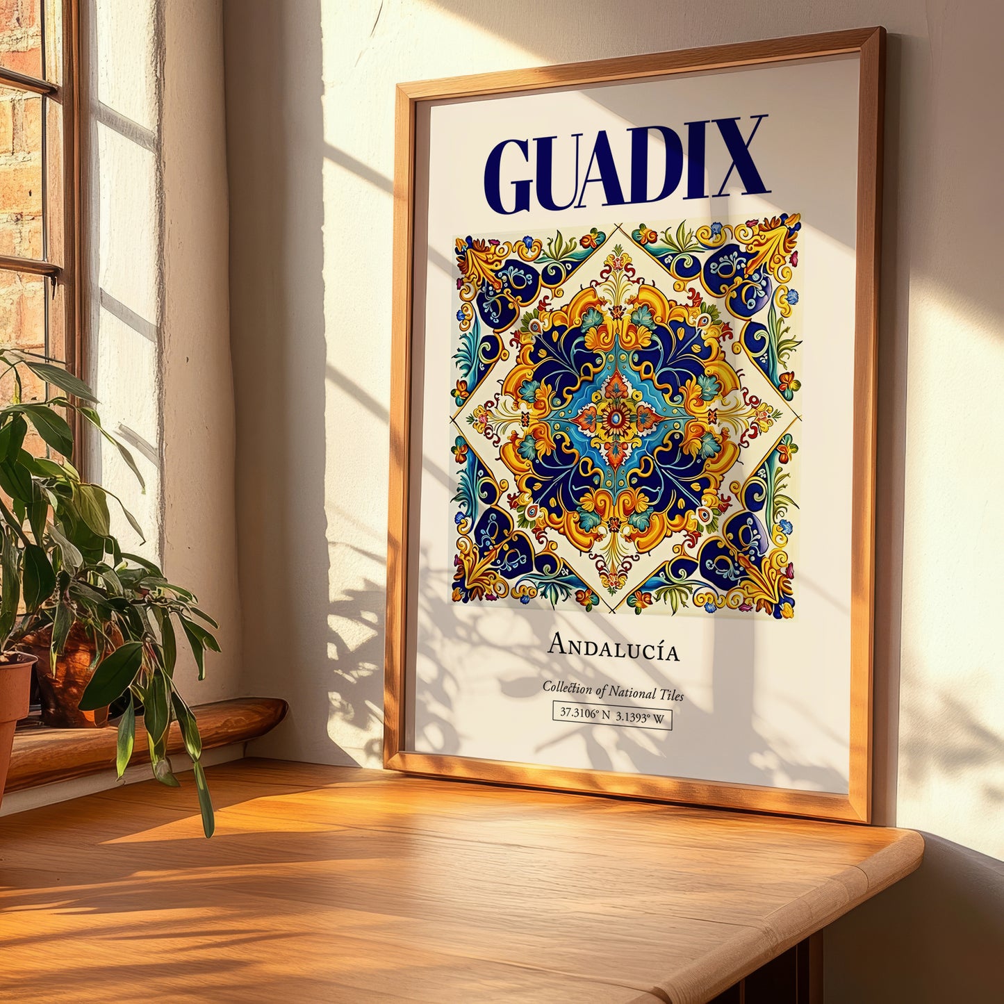Guadix, Spain – Wanderlust-Inspired Poster, clean layout with no caption