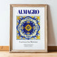 Almagro, Spain – World Heritage Travel Poster, in wooden frame leaning on the floor