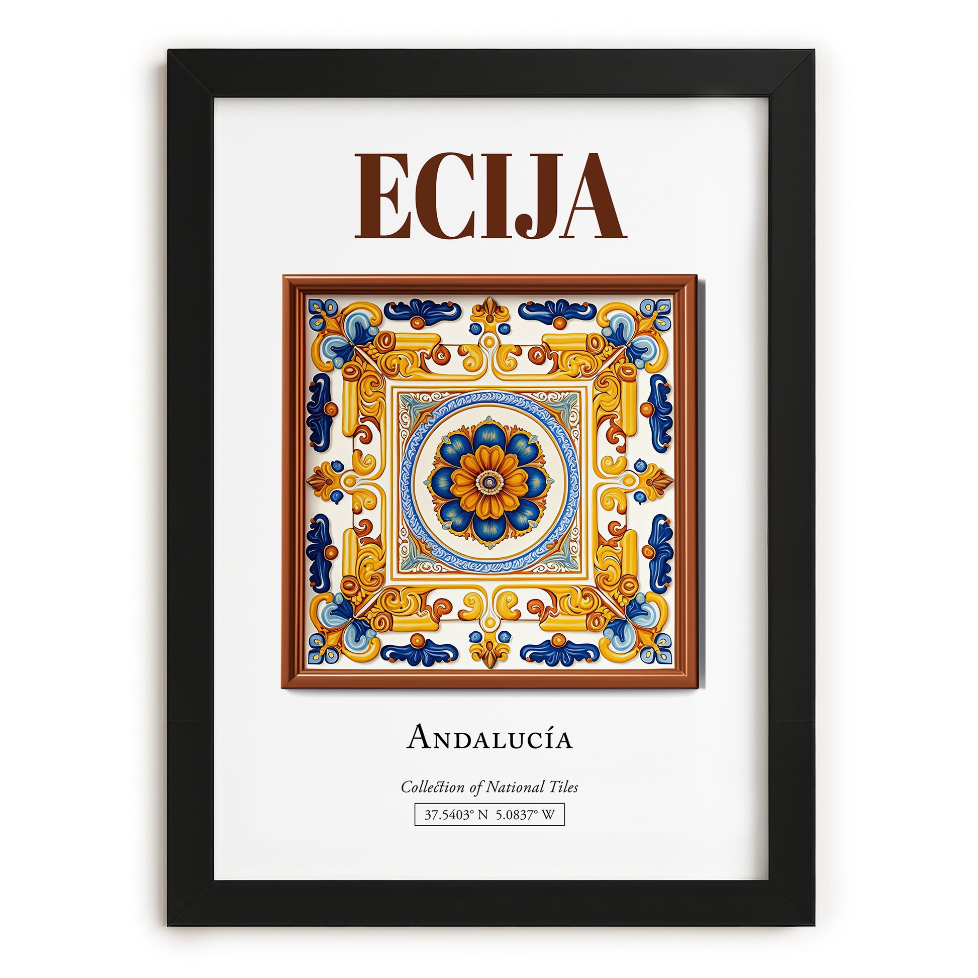 Ecija, Spain – Global Wall Art, in sleek black frame