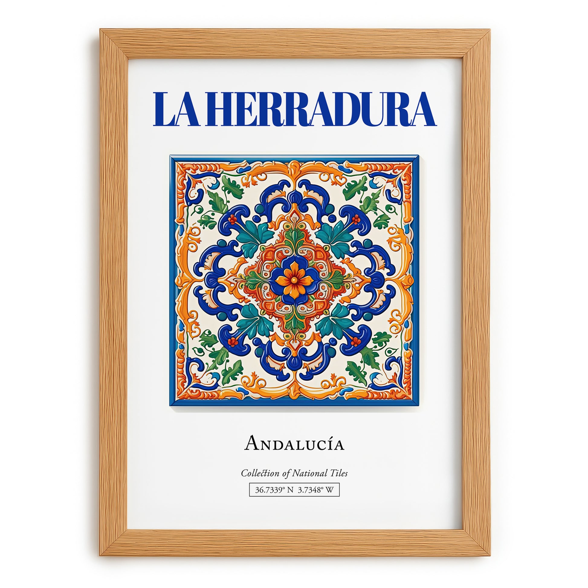 La Herradura, Spain – Travel Wall Decor, set in oak frame