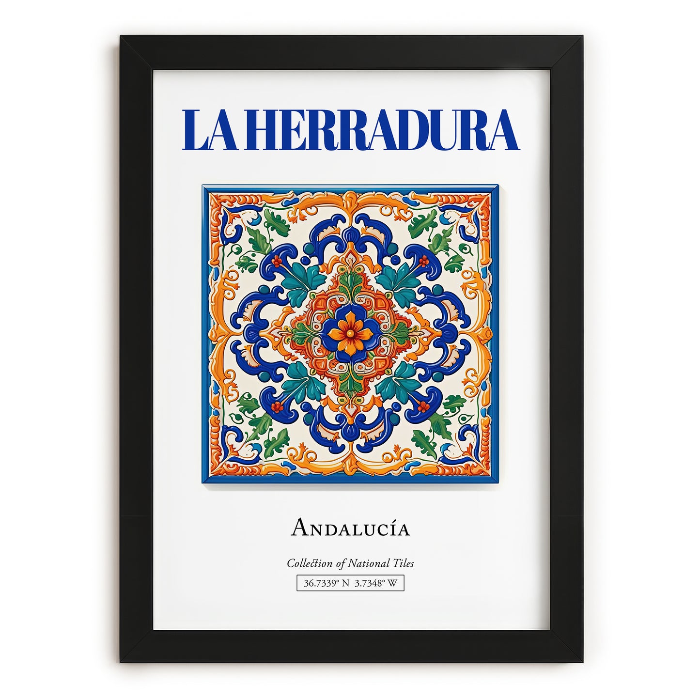 La Herradura, Spain – Travel Wall Decor, in sleek black frame