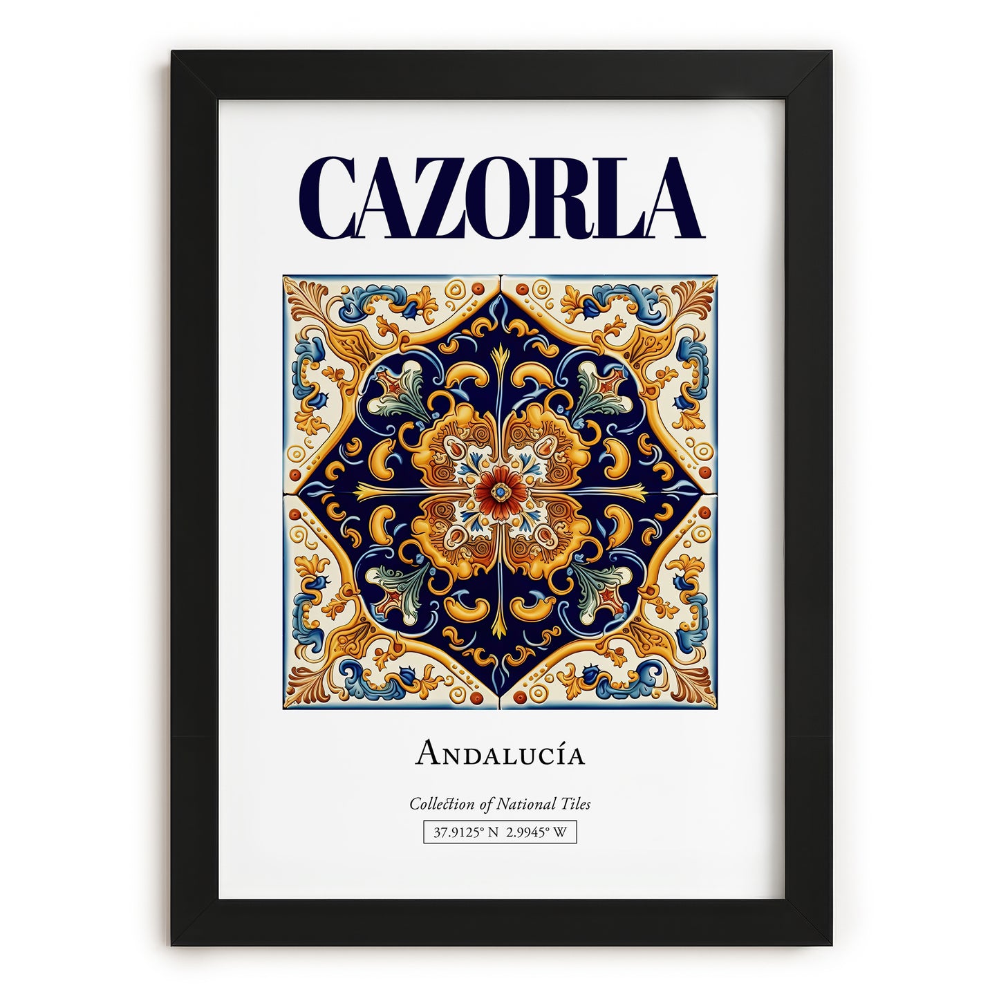Cazorla, Spain – Travel Print, in sleek black frame