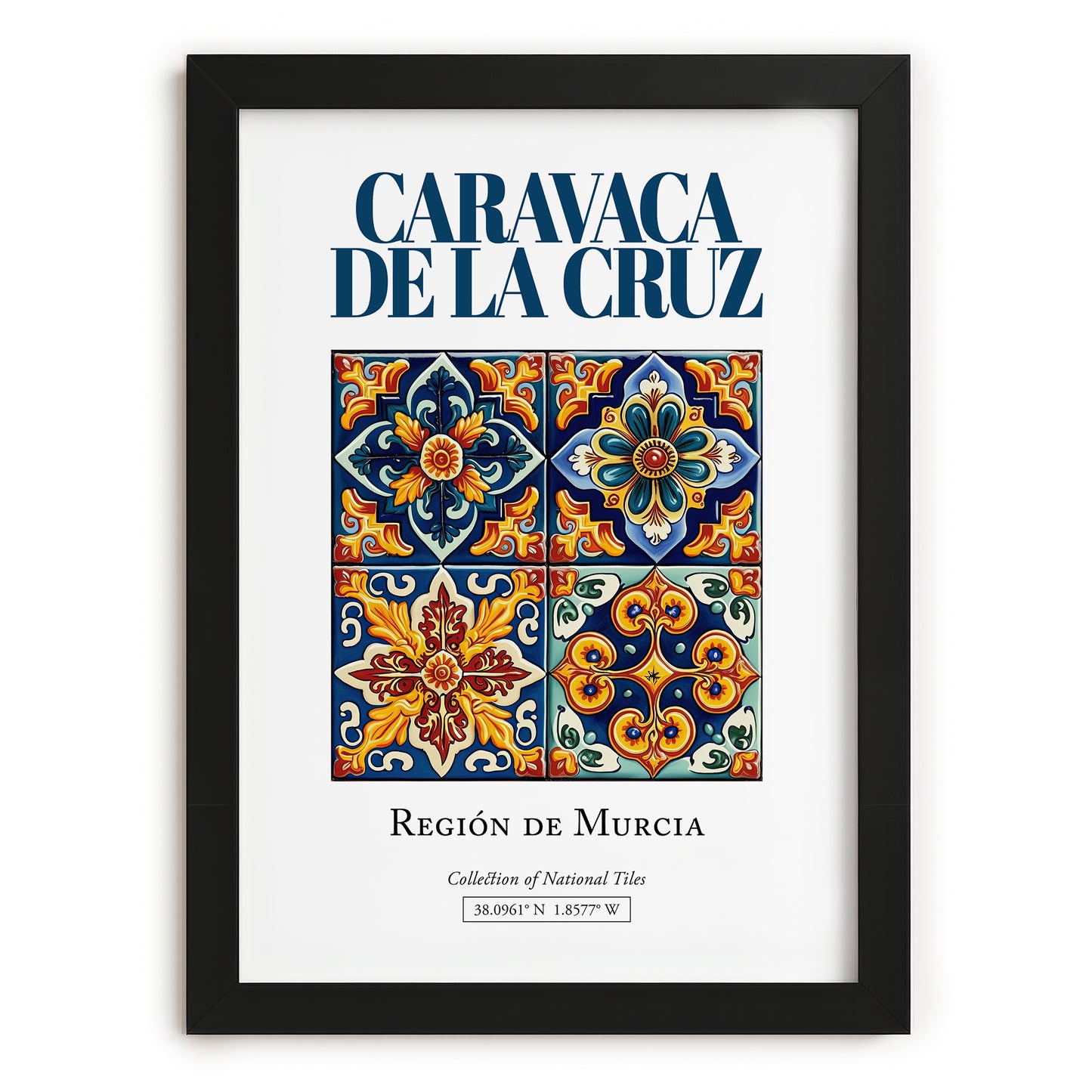 Caravaca de la Cruz, Spain – Travel Wall Art, in sleek black frame