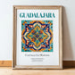 Guadalajara, Spain – Travel Wall Decor, in wooden frame leaning on the floor