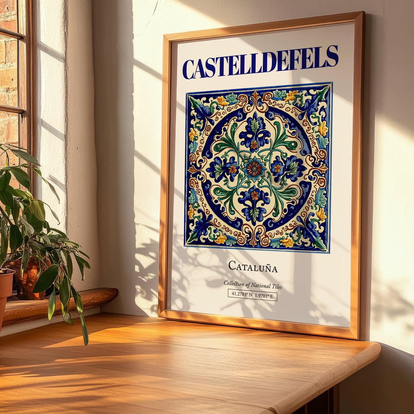 Castelldefels, Spain – Travel Print, clean layout with no caption