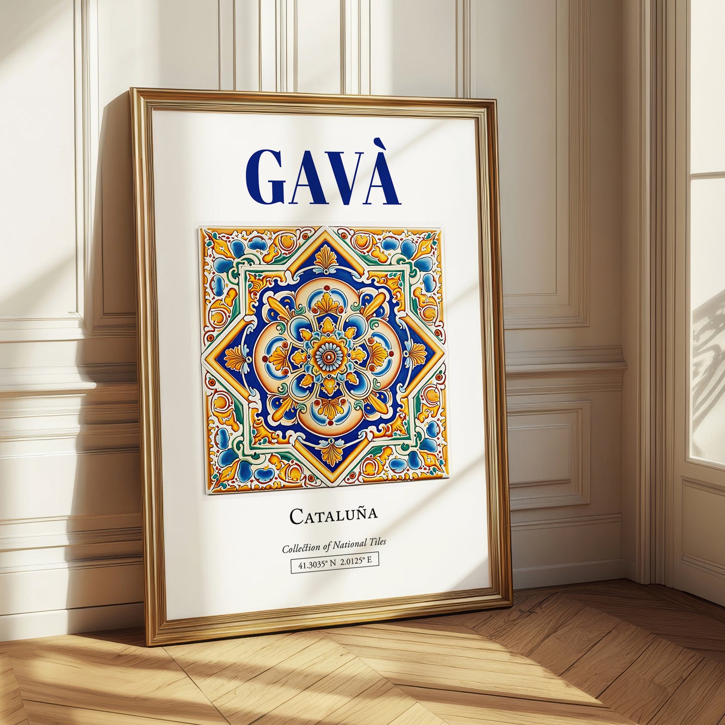 Gavà, Spain – Travel Print, styled in a charming Paris street view