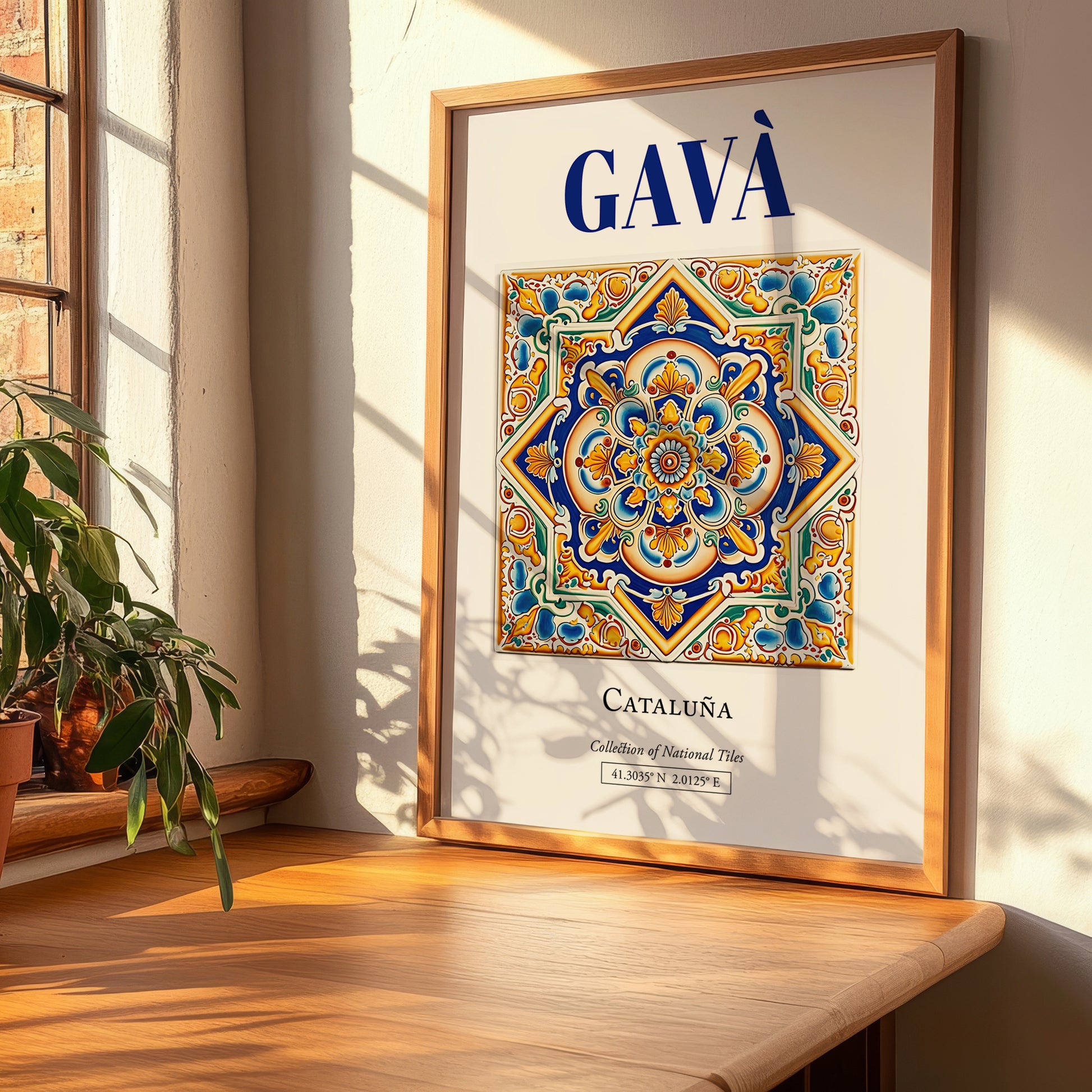 Gavà, Spain – Travel Print, clean layout with no caption