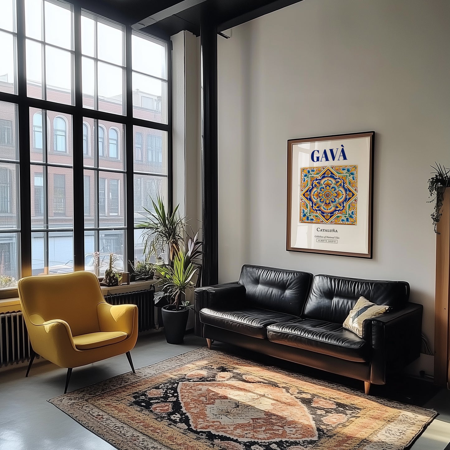 Gavà, Spain – Travel Print, unframed on coastal sand