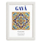 Gavà, Spain – Travel Print, placed in minimal white frame