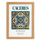 Caceres, Spain – Travel Poster, set in oak frame