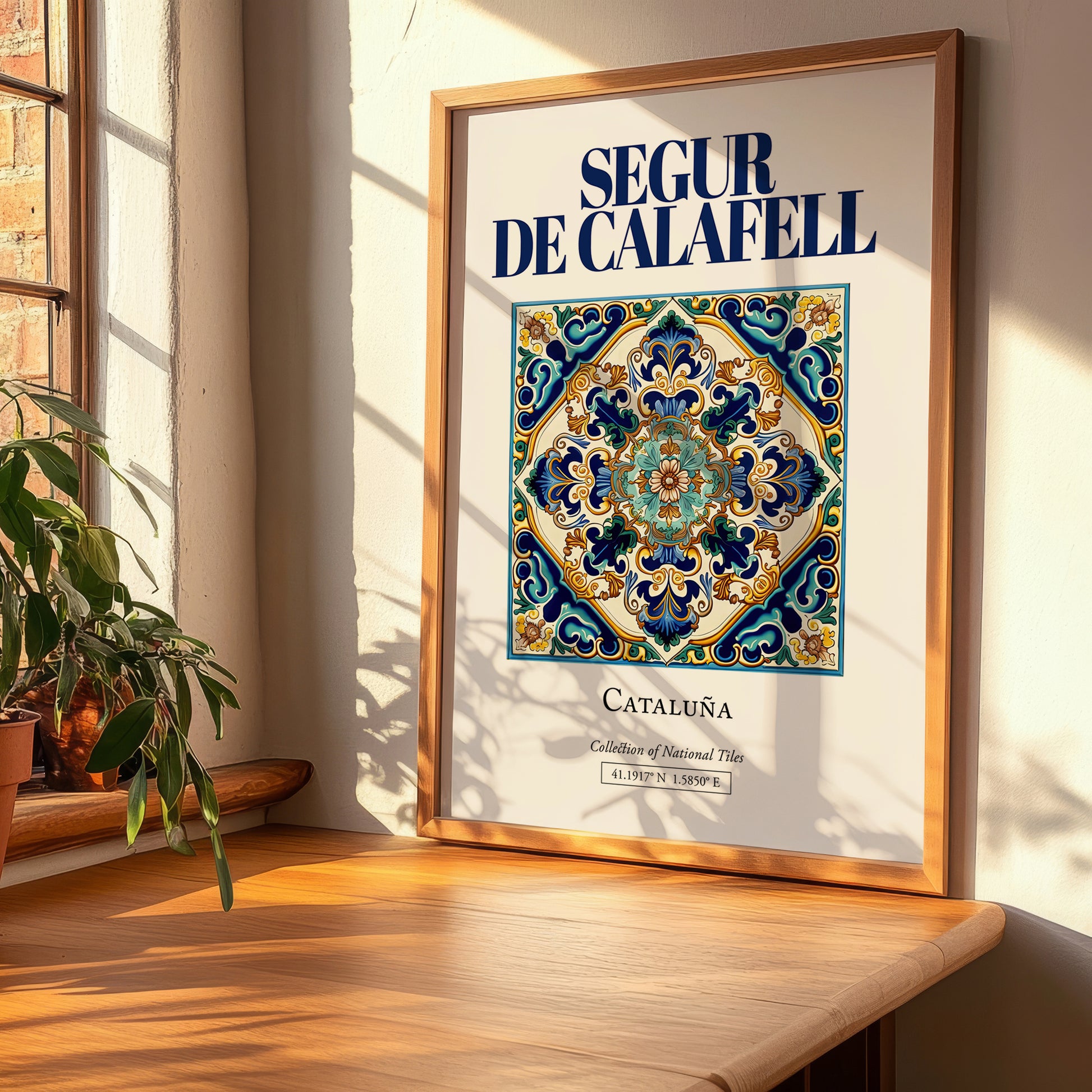 Segur de Calafell, Spain – Travel Print, clean layout with no caption