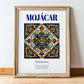 Mojácar, Spain – Travel Poster, in wooden frame leaning on the floor