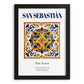 San Sebastián, Spain – Wanderlust Wall Decor, in sleek black frame