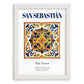San Sebastián, Spain – Wanderlust Wall Decor, placed in minimal white frame