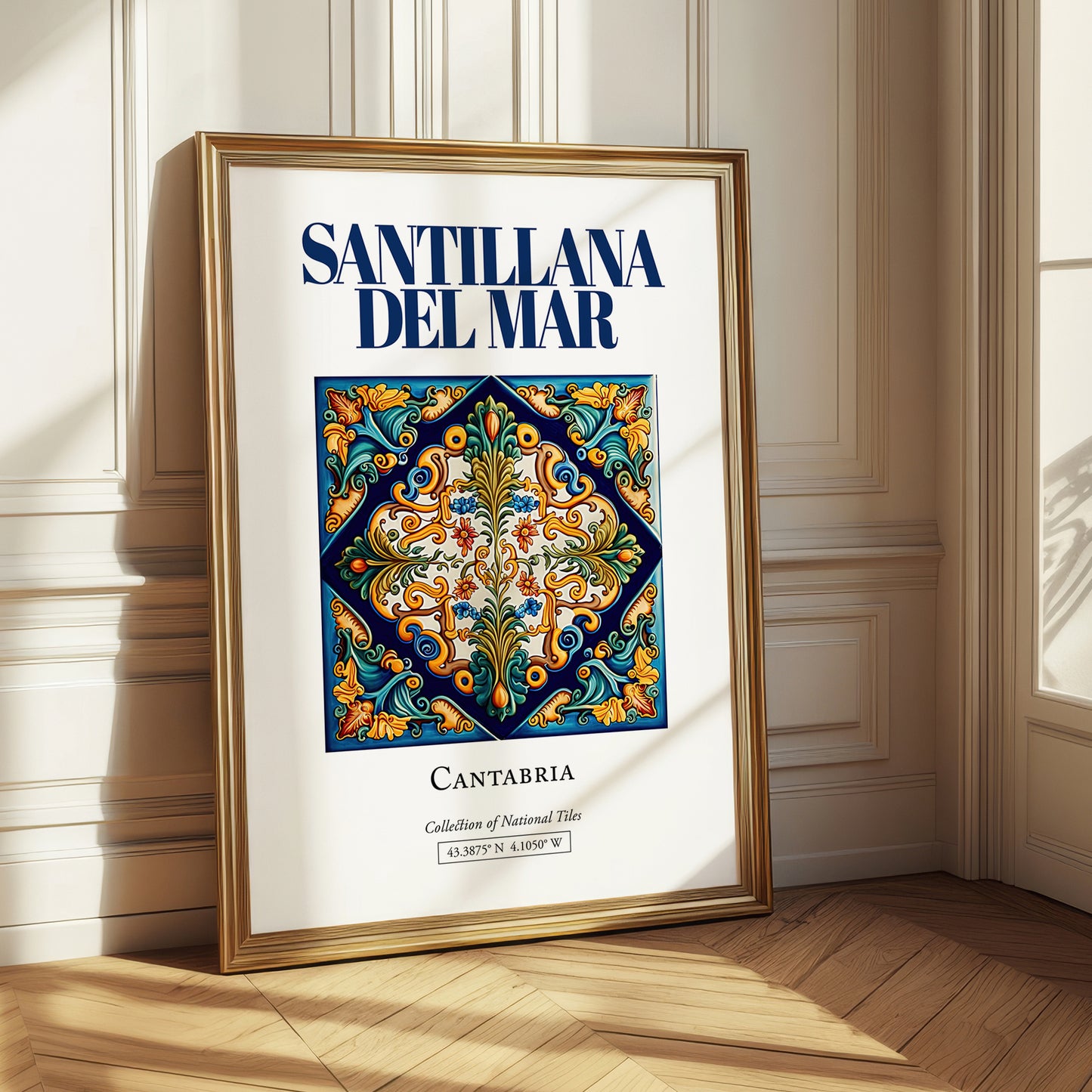 Santillana del Mar, Spain – Travel Wall Art, styled in a charming Paris street view