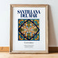 Santillana del Mar, Spain – Travel Wall Art, in wooden frame leaning on the floor