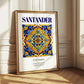 Santander, Spain – Minimalist Travel Print, styled in a charming Paris street view