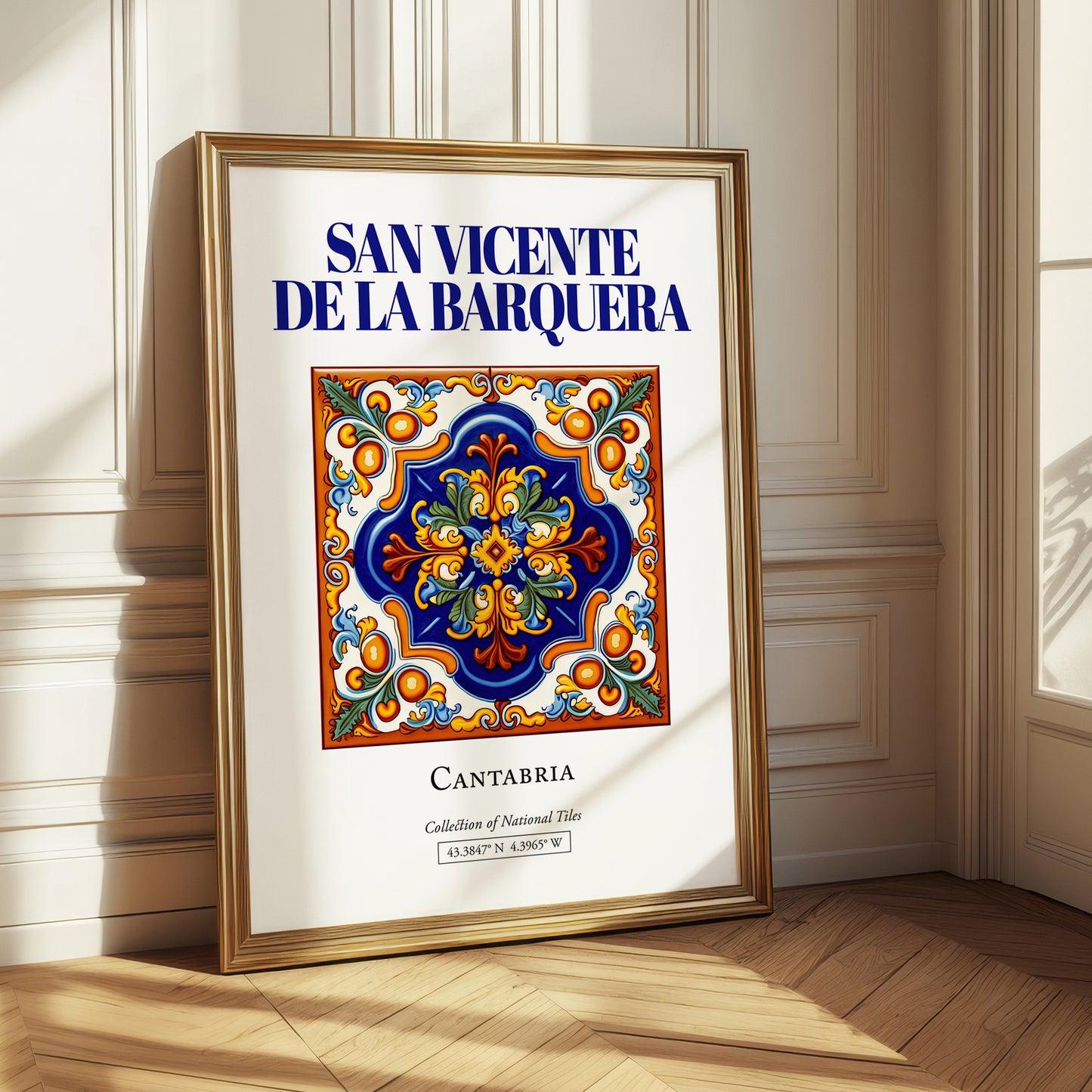San Vicente de la Barquera, Spain – Travel Print, styled in a charming Paris street view