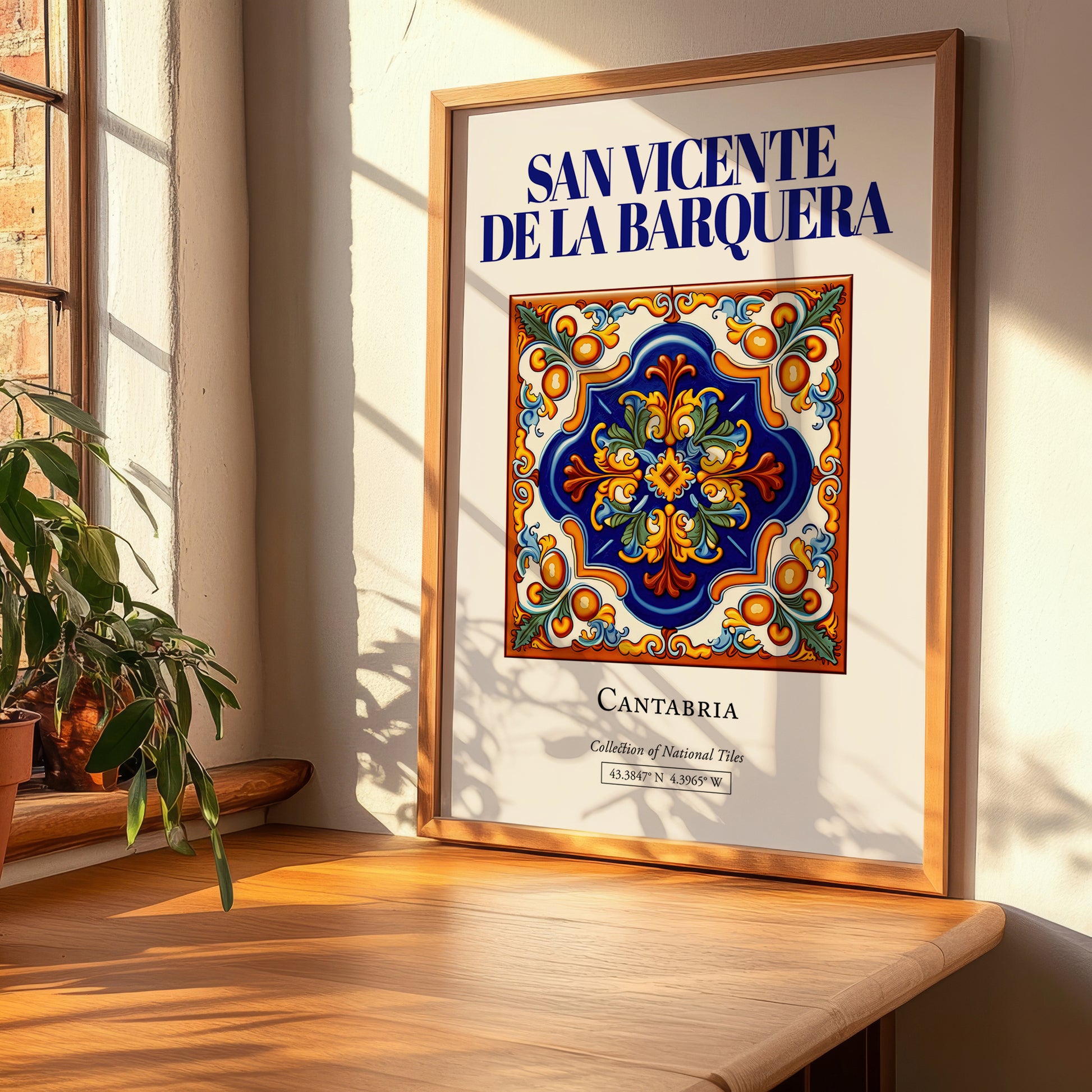 San Vicente de la Barquera, Spain – Travel Print, clean layout with no caption