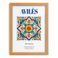 Avilés, Spain – Travel Print, set in oak frame