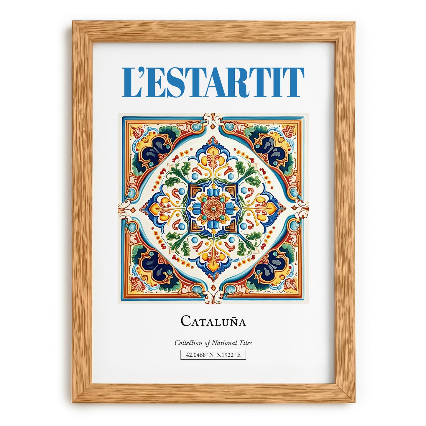 L'Estartit, Spain – Travel Wall Decor, set in oak frame