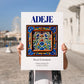 Adeje, Spain – World Heritage Travel Poster, no-text version framed in wood