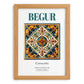 Begur, Spain – Travel Poster, set in oak frame
