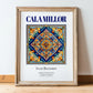 Cala Millor, Spain – Travel Wall Decor, in wooden frame leaning on the floor