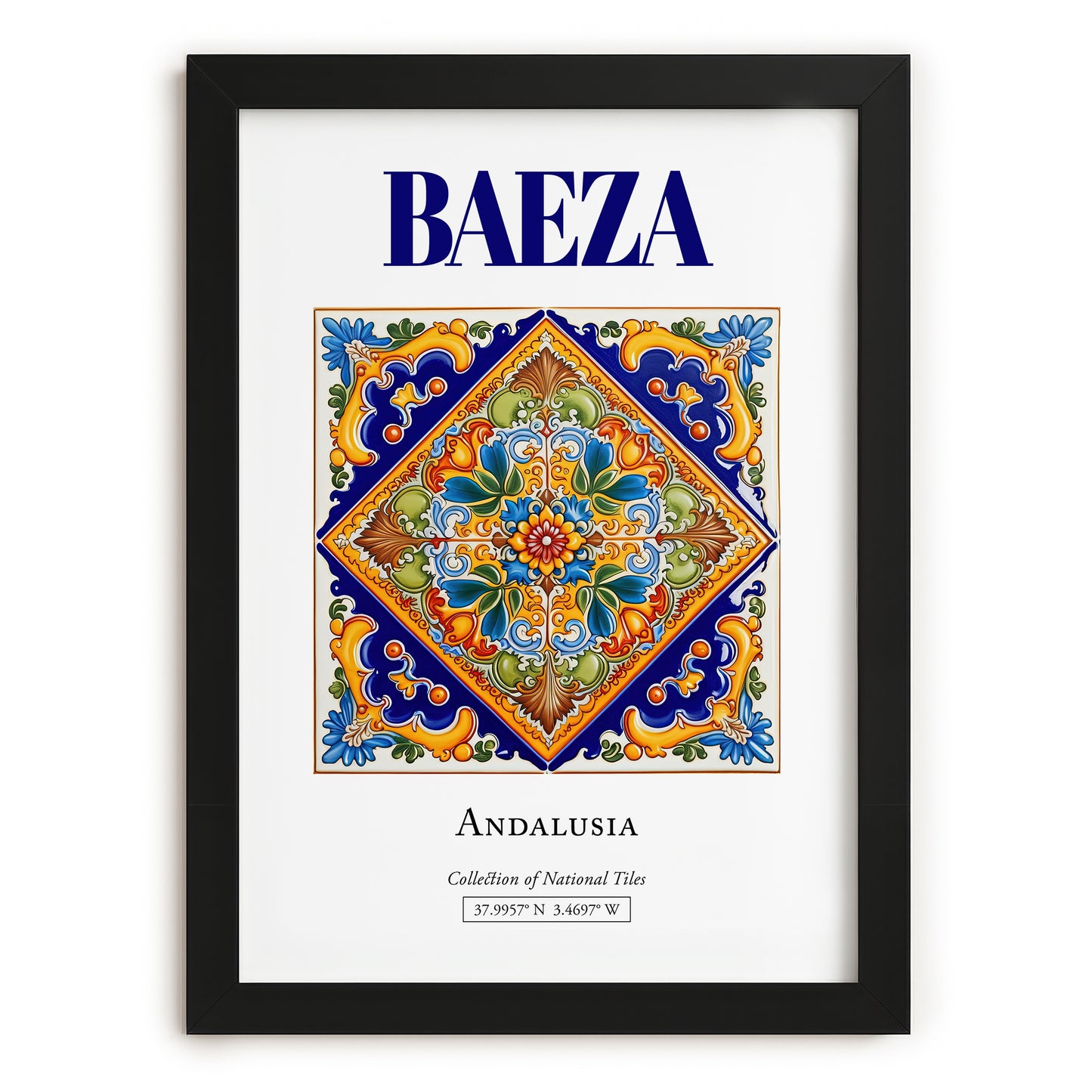 Baeza, Spain – Historic Cities Art Print, in sleek black frame