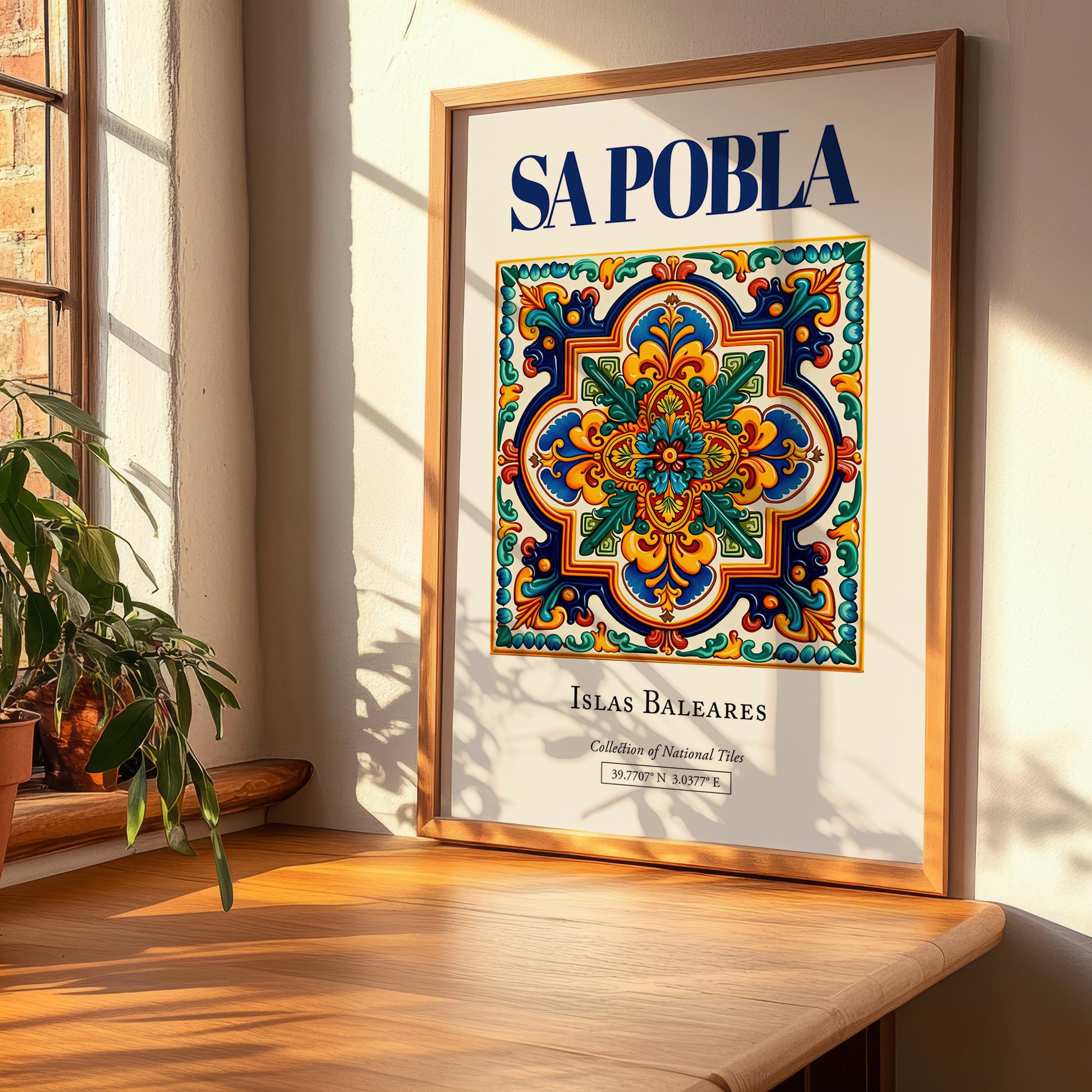 Sa Pobla, Spain – Travel Poster, clean layout with no caption
