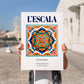 L'Escala, Spain – Travel Print, no-text version framed in wood