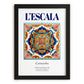L'Escala, Spain – Travel Print, in sleek black frame