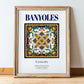 Banyoles, Spain – Travel Print, in wooden frame leaning on the floor