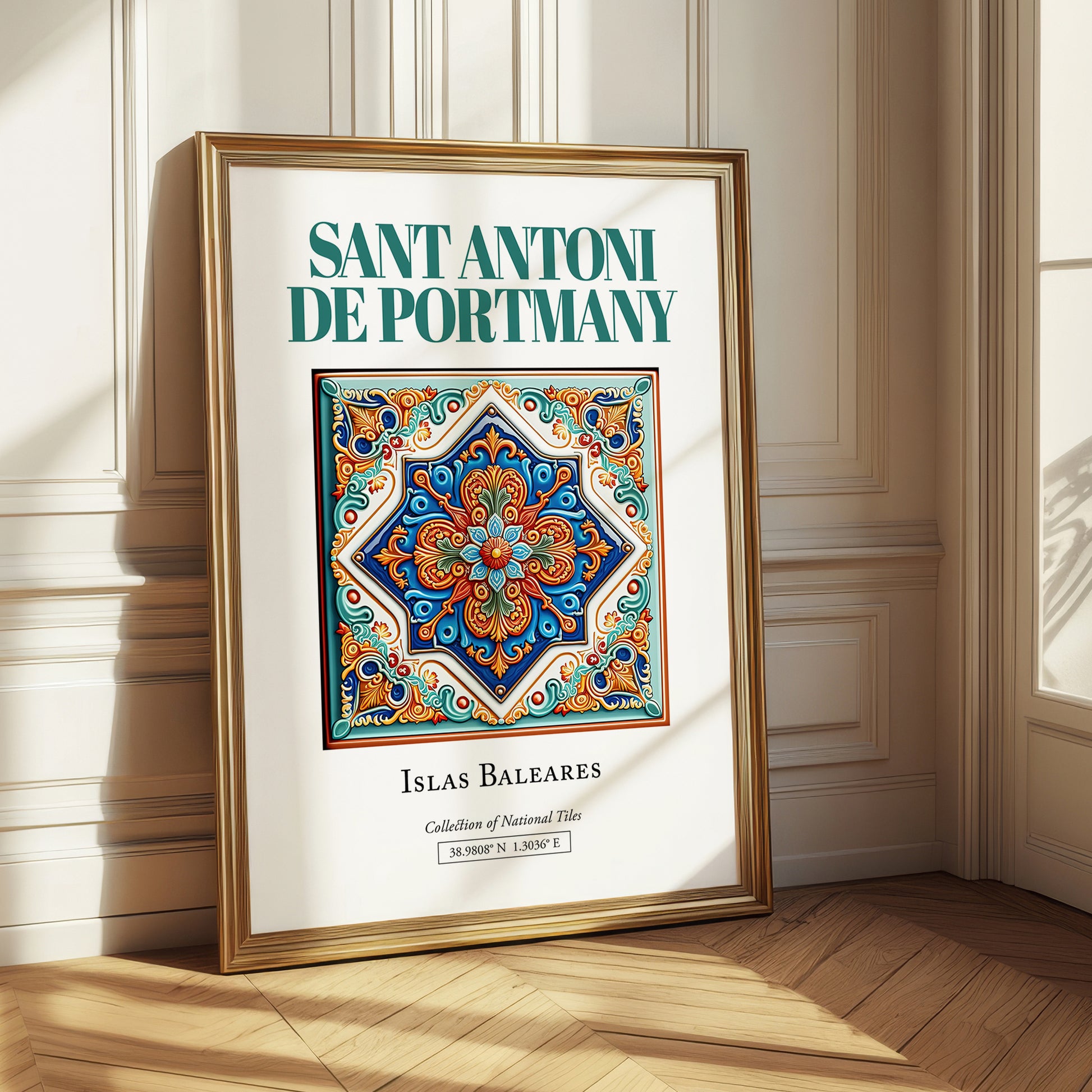 Sant Antoni de Portmany, Spain – Travel Poster, styled in a charming Paris street view