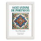Sant Antoni de Portmany, Spain – Travel Poster, placed in minimal white frame