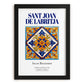 Sant Joan de Labritja, Spain – Historic Cities Art Print, in sleek black frame