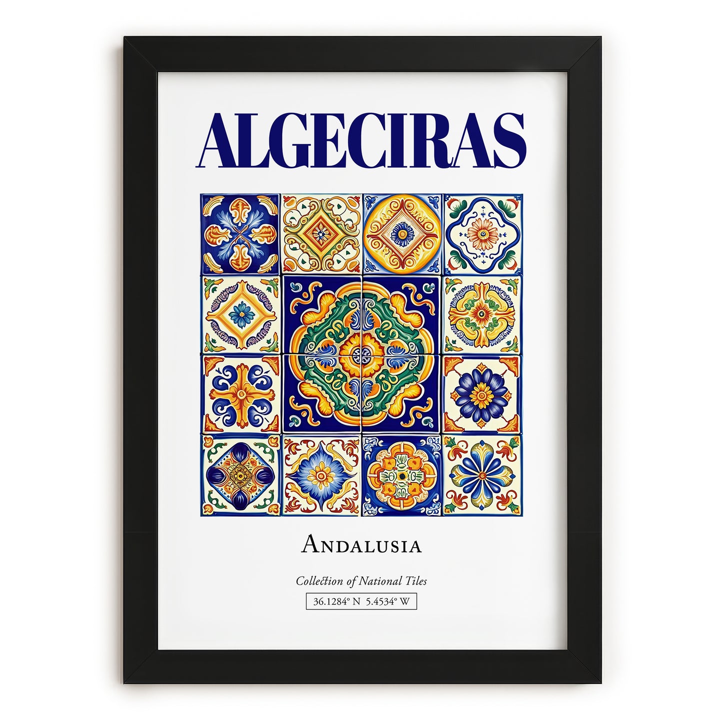 Algeciras, Spain – Global Wall Art, in sleek black frame