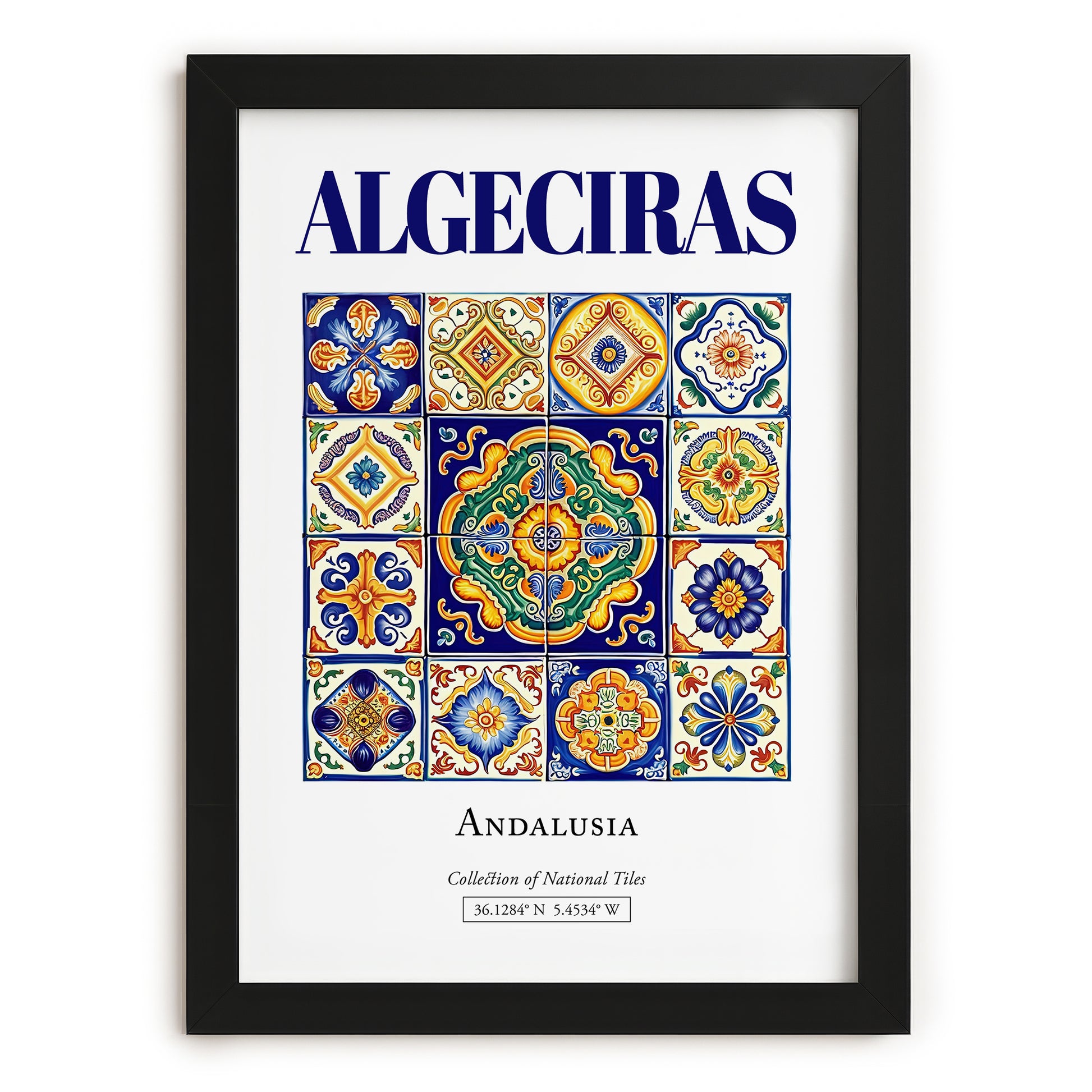 Algeciras, Spain – Global Wall Art, in sleek black frame