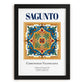 Sagunto, Spain – Travel Print, in sleek black frame