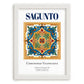 Sagunto, Spain – Travel Print, placed in minimal white frame