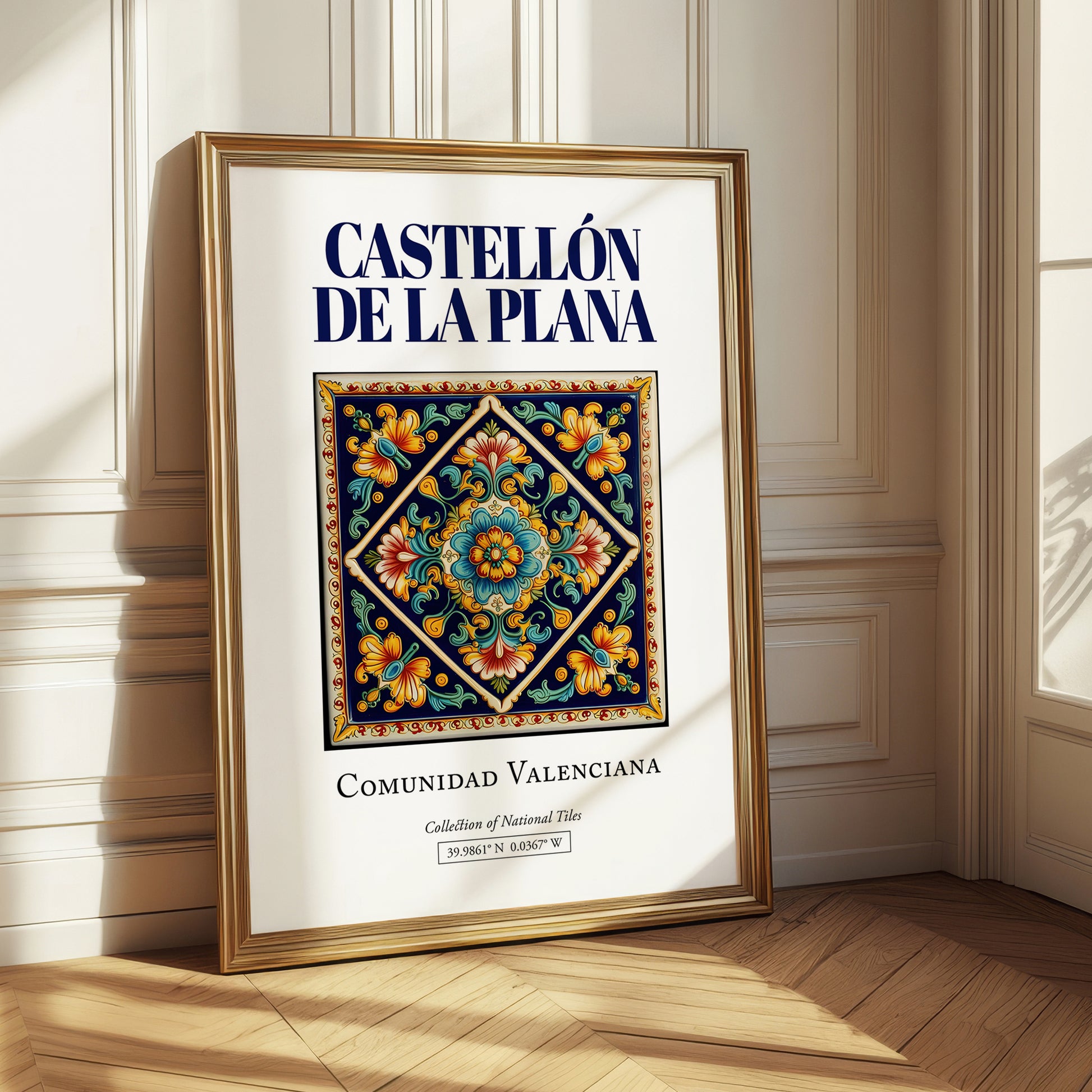 Castellón de la Plana, Spain – Travel Print, styled in a charming Paris street view