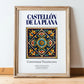 Castellón de la Plana, Spain – Travel Print, in wooden frame leaning on the floor