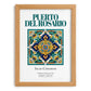 Puerto del Rosario, Spain – Minimalist Travel Print, set in oak frame