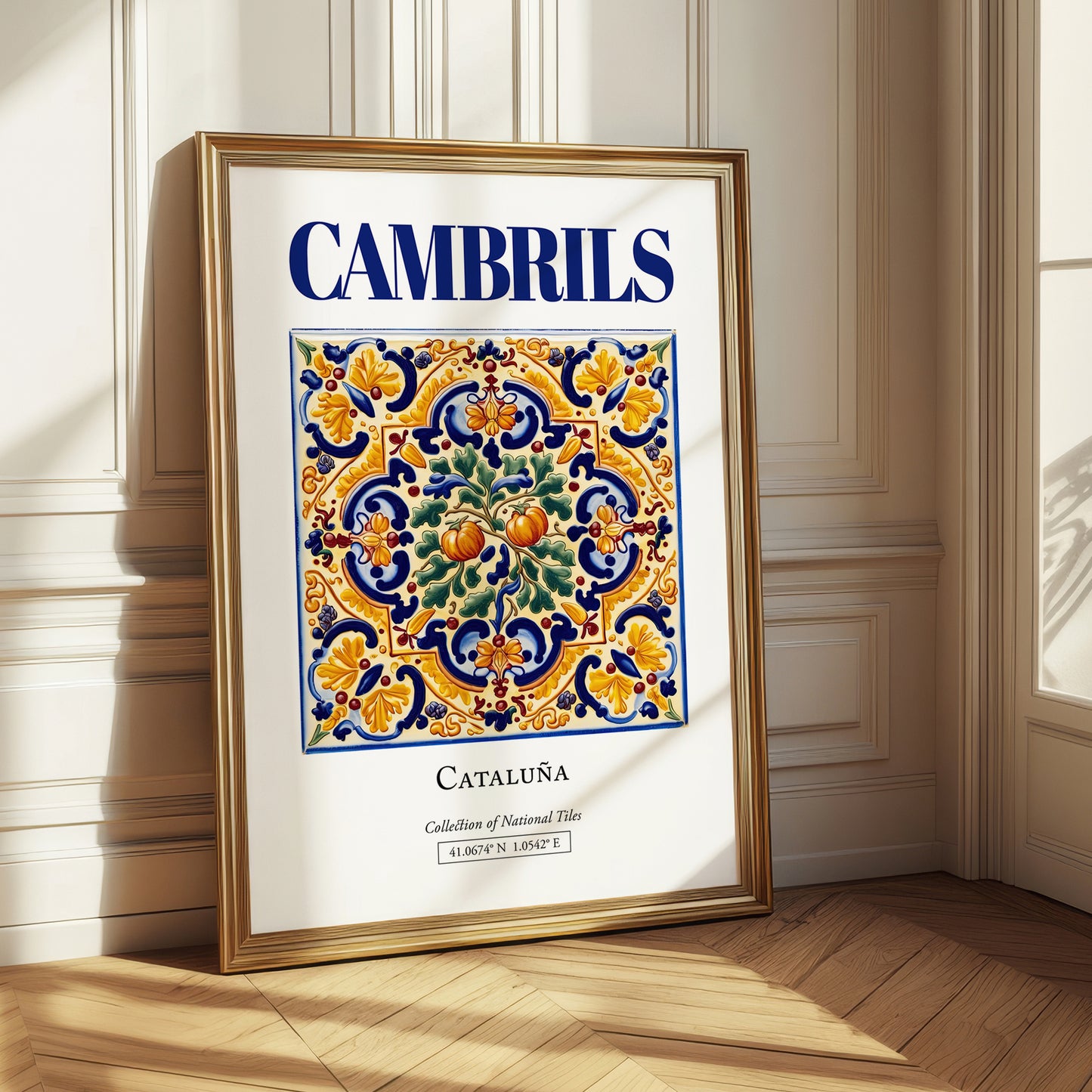 Cambrils, Spain – Vintage Travel Poster, styled in a charming Paris street view