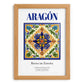 Aragón, Spain – Travel Print, set in oak frame