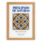 Principado de Asturias, Spain – Travel Poster, set in oak frame