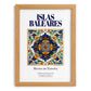 Islas Baleares, Spain – Travel Wall Decor, set in oak frame
