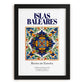 Islas Baleares, Spain – Travel Wall Decor, in sleek black frame