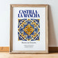 Castilla-La Mancha, Spain – Travel Wall Decor, in wooden frame leaning on the floor