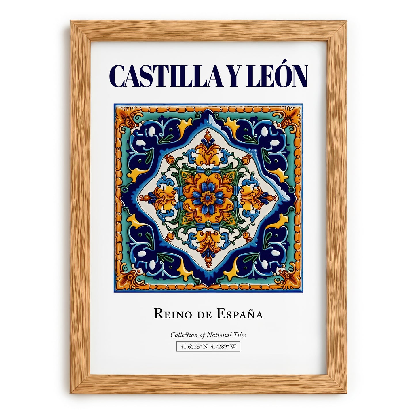 Castilla y León, Spain – Travel Wall Decor, set in oak frame